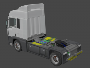 truck - semi truck 3D मॉडल