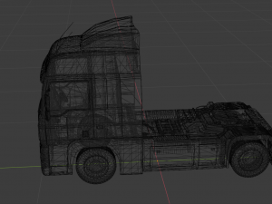 truck - semi truck 3D मॉडल