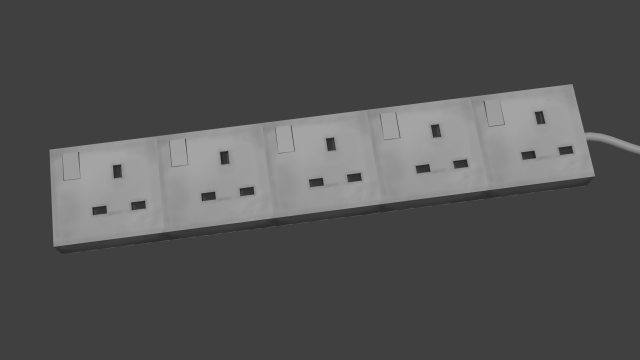 extension plug - extension socket 3D मॉडल .c4d .max .obj .3ds .fbx .stl .blend 