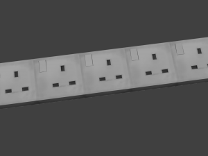 extension plug - extension socket 3D 模型
