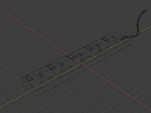 extension plug - extension socket 3D Model