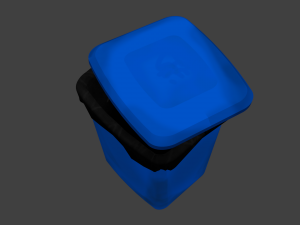 trash can 3D 模型