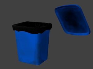 trash can 3D 模型