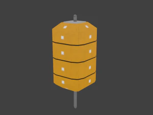 modular buoy - modular pennant buoy 3D Model