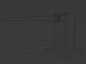 single pole barrier gate 3D Model