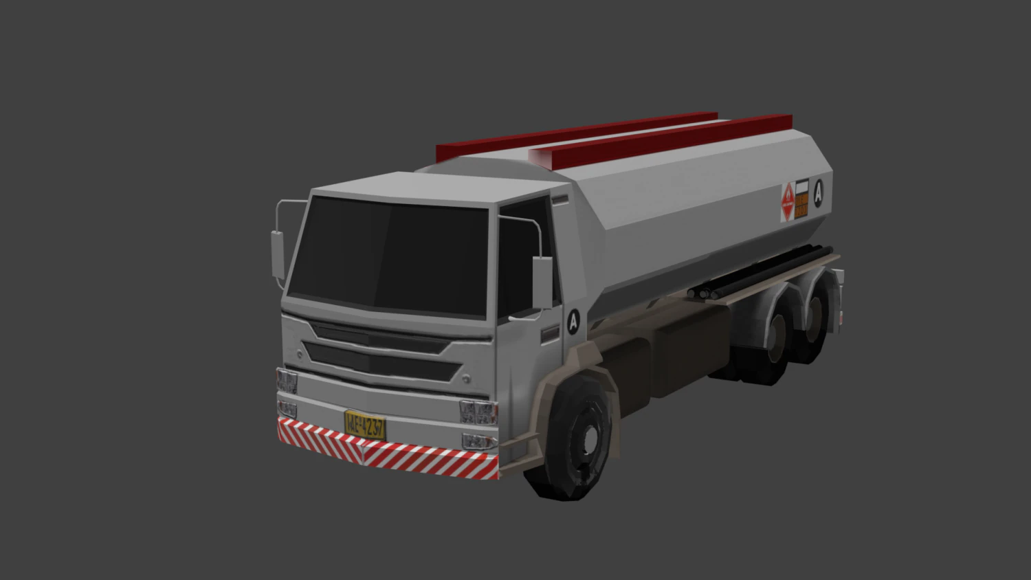 tanker truck 3D Model .c4d .max .obj .3ds .fbx .stl .blend