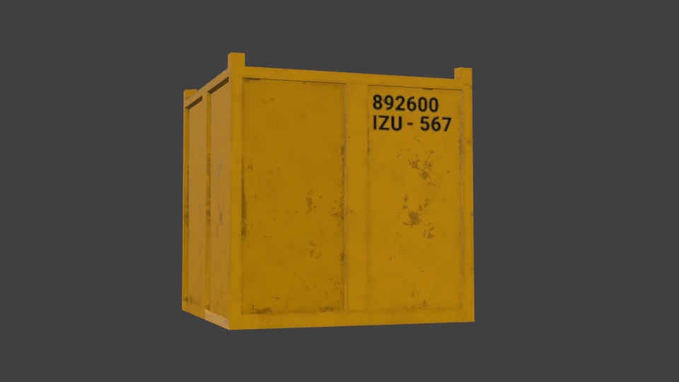 offshore cargo basket 3D Model .c4d .max .obj .3ds .fbx .stl .blend 