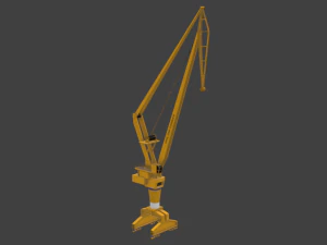 シングルジブポータルクレーン - ポートクレーン 3Dモデル