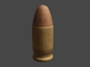 peluru 9 mm Model 3D