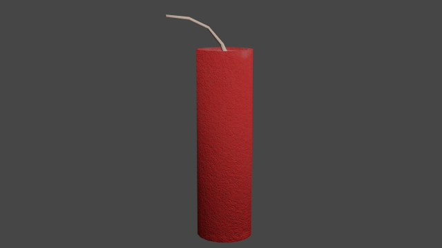 firecracker 3D Model .c4d .max .obj .3ds .fbx .stl .blend 
