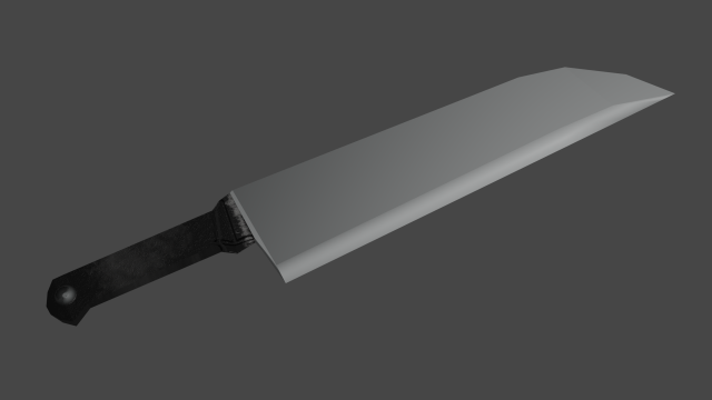 kitchen knife 3D Модель .c4d .max .obj .3ds .fbx .stl .blend 