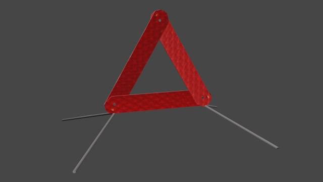 warning triangle Modèle 3D .c4d .max .obj .3ds .fbx .stl .blend 