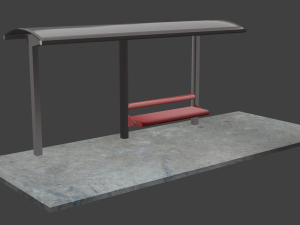 bus stop 3D Model