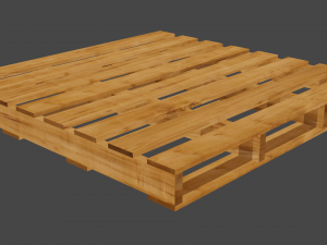 wooden pallet Model 3D