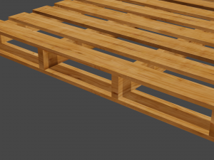 wooden pallet Model 3D