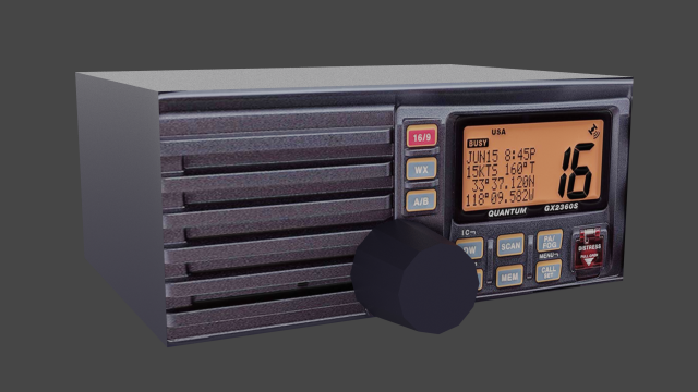 vhf radio 3D Model .c4d .max .obj .3ds .fbx .stl .blend 