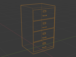 steel cabinet Modelo 3D