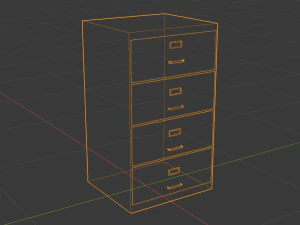 steel cabinet 3D Model