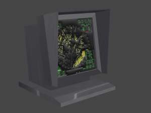 radar 3D 模型
