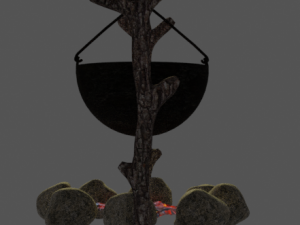 cooking bonfire 3D-Modell