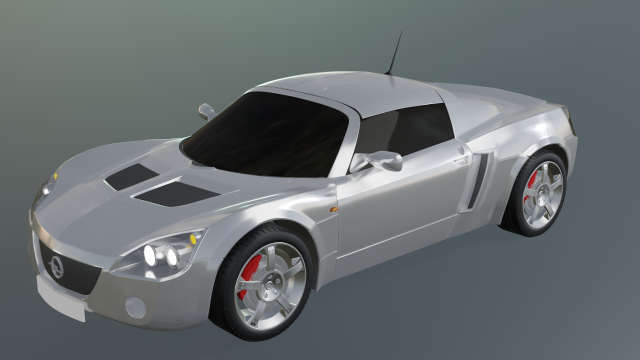 opel speedster 3D Модель .c4d .max .obj .3ds .fbx .stl .blend