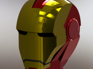 iron man mask 3D Model