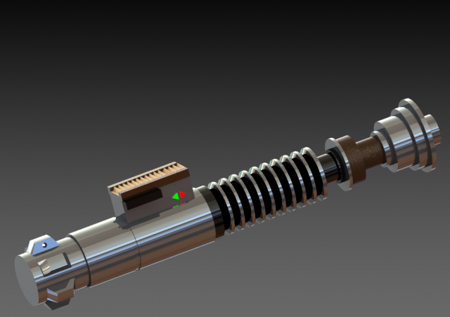 luke skywalkers lightsaber 3D Print Model .c4d .max .obj .3ds .fbx .stl .blend 