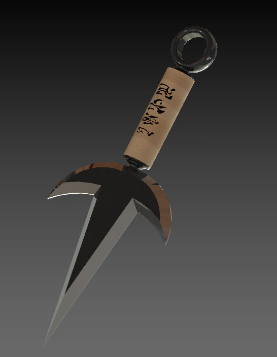 kunai minato 3D Print Model .c4d .max .obj .3ds .fbx .stl .blend 