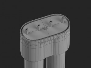 twisted wood lamp design 3D-Modell