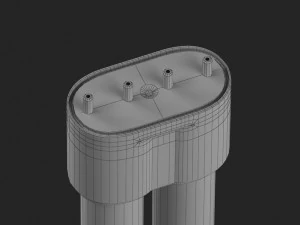 twisted wood lamp design 3D Model