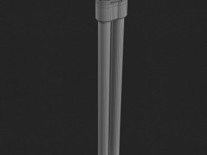 twisted wood lamp design 3D-Modell