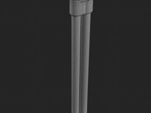 twisted wood lamp design 3D Model