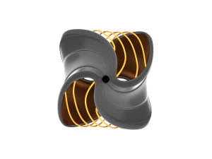Twisted Pendant Lamp Design 3D Model