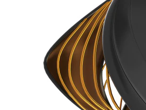 Twisted Pendant Lamp Design 3D Model