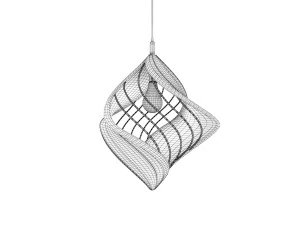 Twisted Pendant Lamp Design 3D Model