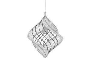 Twisted Pendant Lamp Design 3D Model