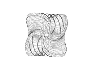 Twisted Pendant Lamp Design 3D Model