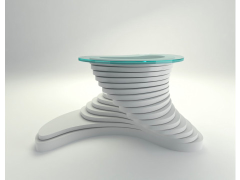 Twisted Parametric Table 3D मॉडल