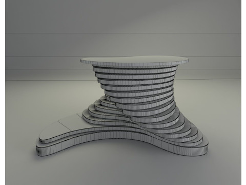 Twisted Parametric Table 3D मॉडल
