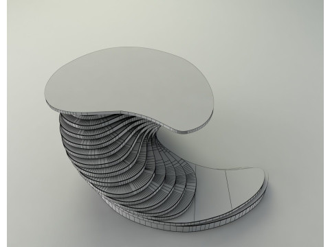Twisted Parametric Table 3D मॉडल