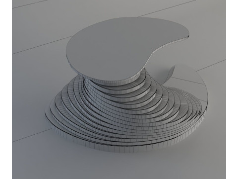 Twisted Parametric Table 3D मॉडल