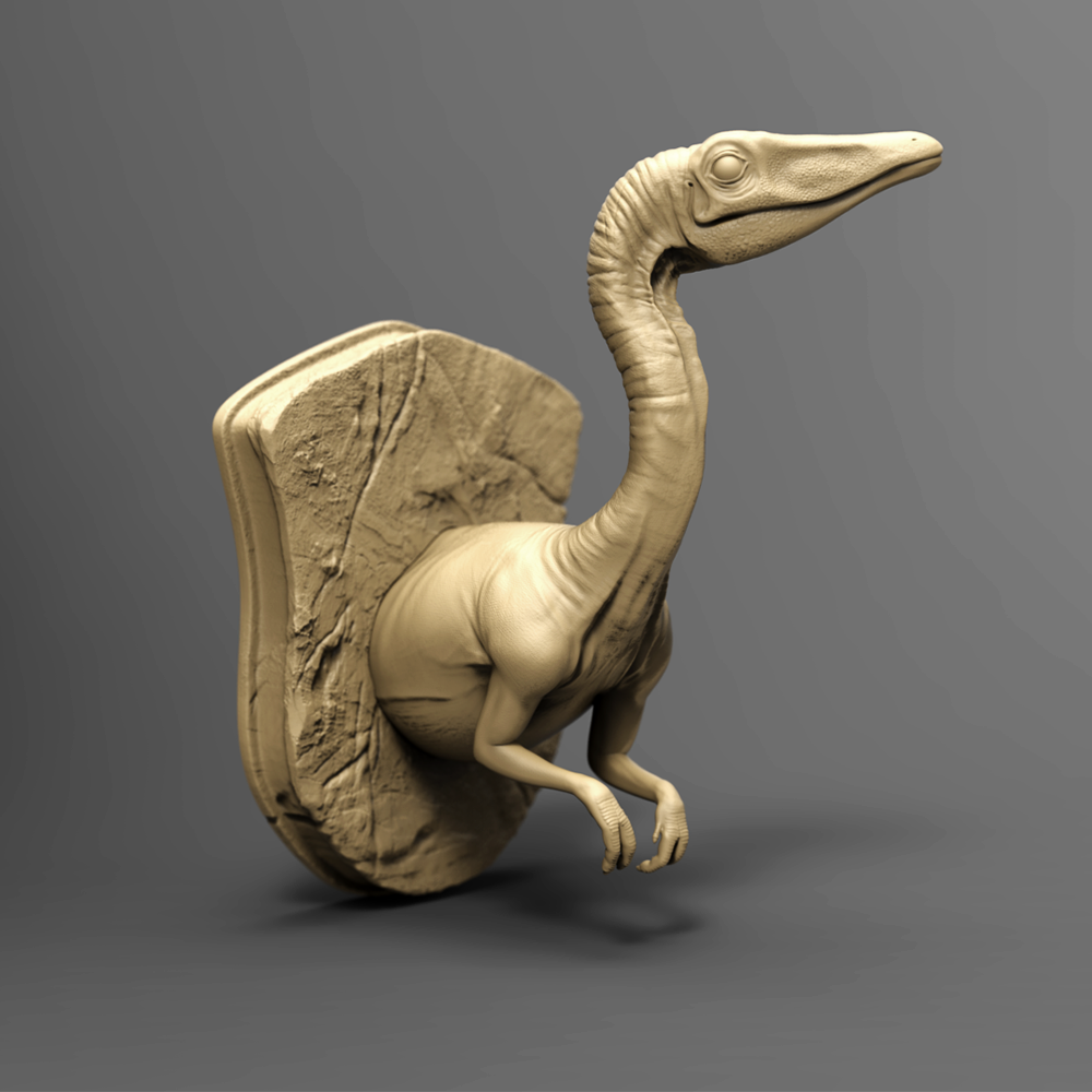 compsognathus - jurassic park 3D Print Model Sculpture 3DExport