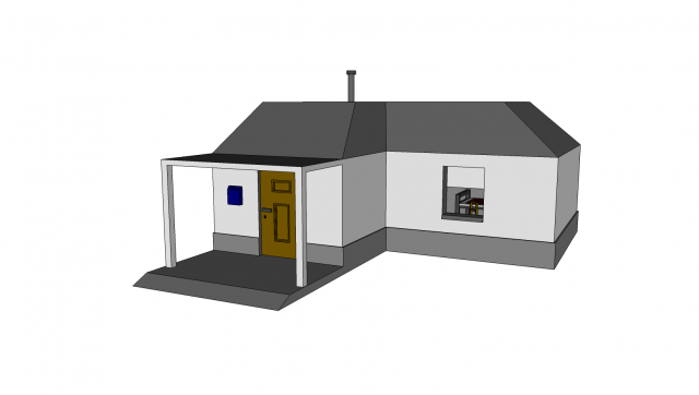 a little home 3D Модель .c4d .max .obj .3ds .fbx .stl .blend 