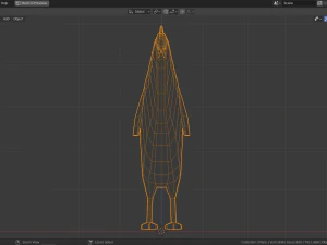 low poly hen 3D Model