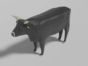 byk low-poly Model 3D