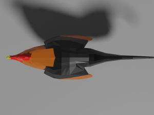 low poly rooster 3D Модель
