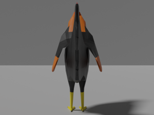 low poly rooster 3D Модель