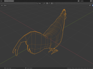 low poly rooster 3D Модель