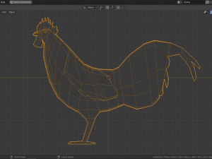 low poly rooster 3D Модель
