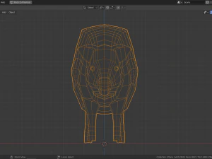 low poly pig 3D Model